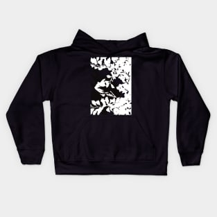 SNF4 Sousou no FRIEREN Beyond Journeys End at the Funeral anime and manga elf girl characters with flower pattern transparent minimalist abstract silhouette png vector art gifts October 2023 Kids Hoodie